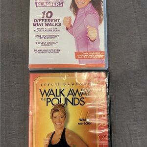 Leslie Sansone Walk Away the Pounds  and Walk Blasters DVD Set. Plus bonus DVD.